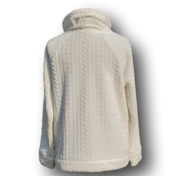 Reitmans Chenille Cabled Cowl Sweater Small - Picture 8 of 14